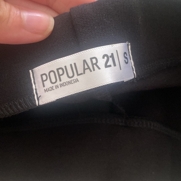 Black Mini Slit Skort - Picture 2 of 3